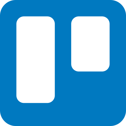 The Trello logo, the project board tool Talkify writes new phone leads into as cards.